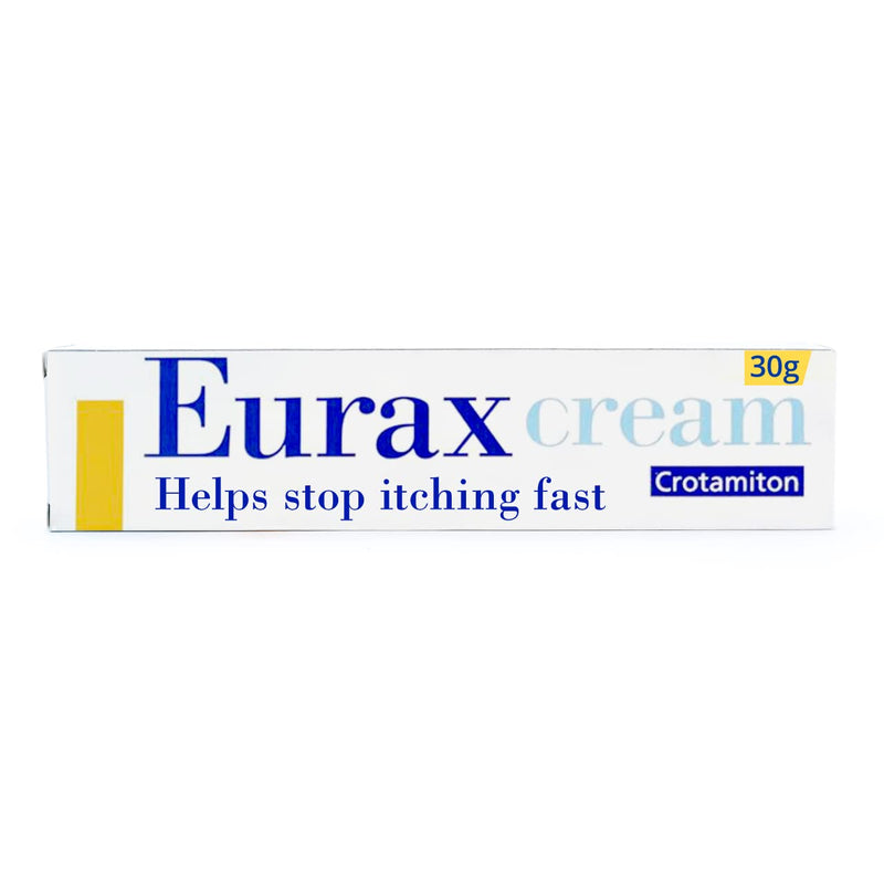 Eurax Itch Relief Cream 30g, Rapid Itch Relief, Lasts Up To 8h for Relief of Itchy dermatitis|Dry eczema|Allergic rashes|Hives nettle rashes|Chickenpox|Insect bite and stings|Heat rashes|Sunburn 30 g - BeesActive Australia