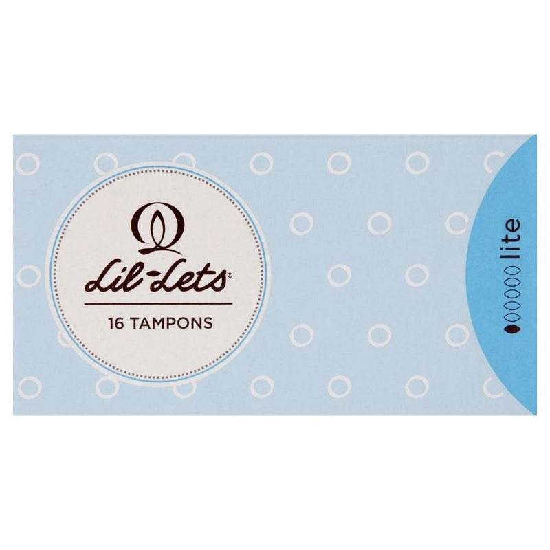 Lil-Lets Non-Applicator Lite Tampons, 1 Pack of 16, Light Flow 16 Count (Pack of 1) - BeesActive Australia