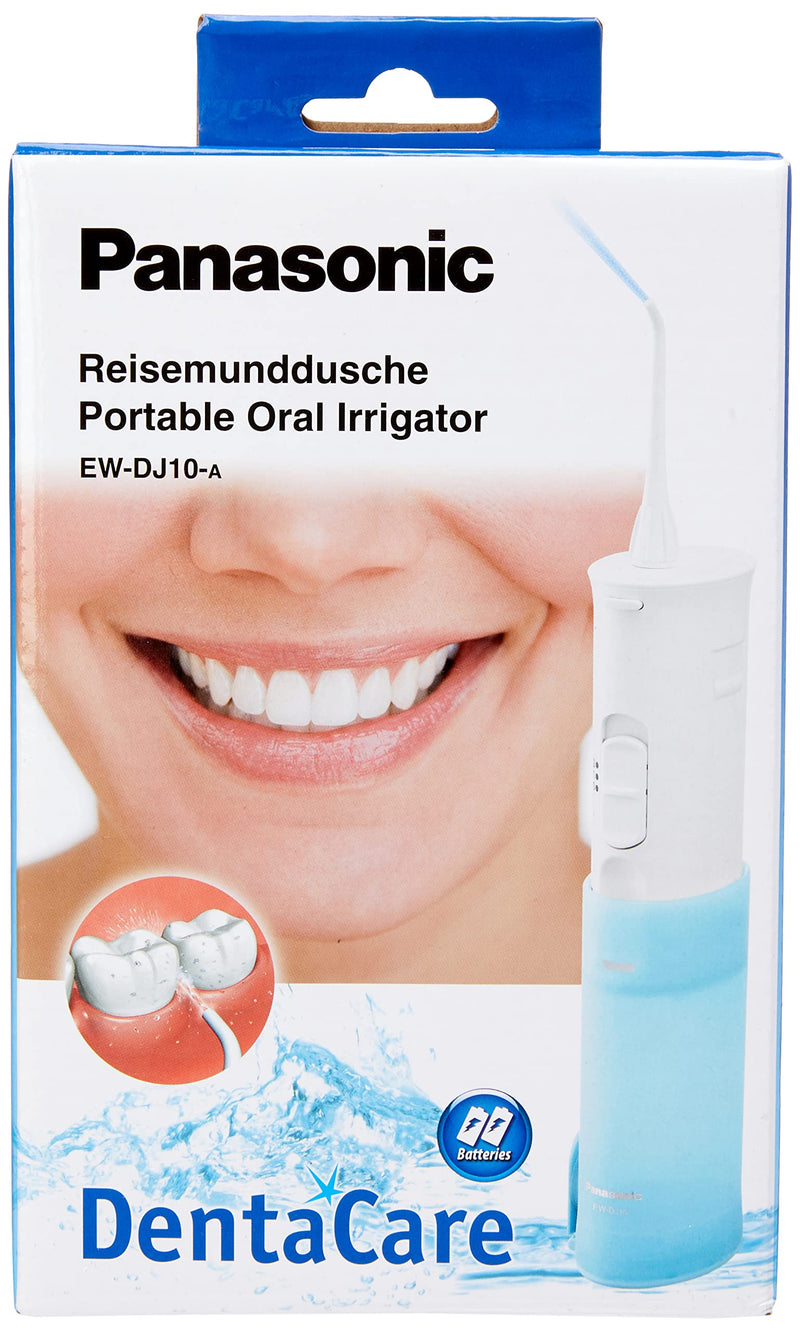 Panasonic EW-DJ10 Compact Oral Irrigator 2 Water Jet Modes, white/blue - BeesActive Australia