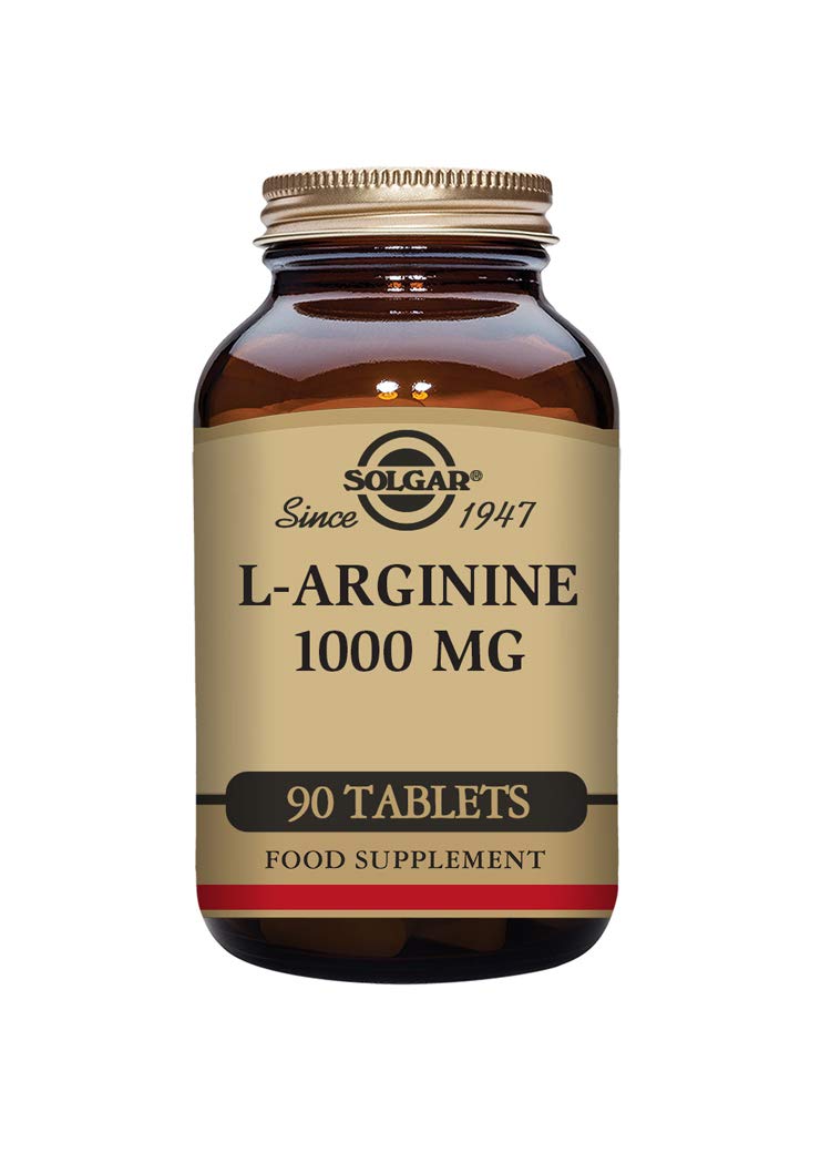 Solgar L-Arginine 1000mg Tablets - Pack of 90 - For a Healthy Metabolism - Ideal for Athletes - Vegan and Gluten Free, Gold - BeesActive Australia