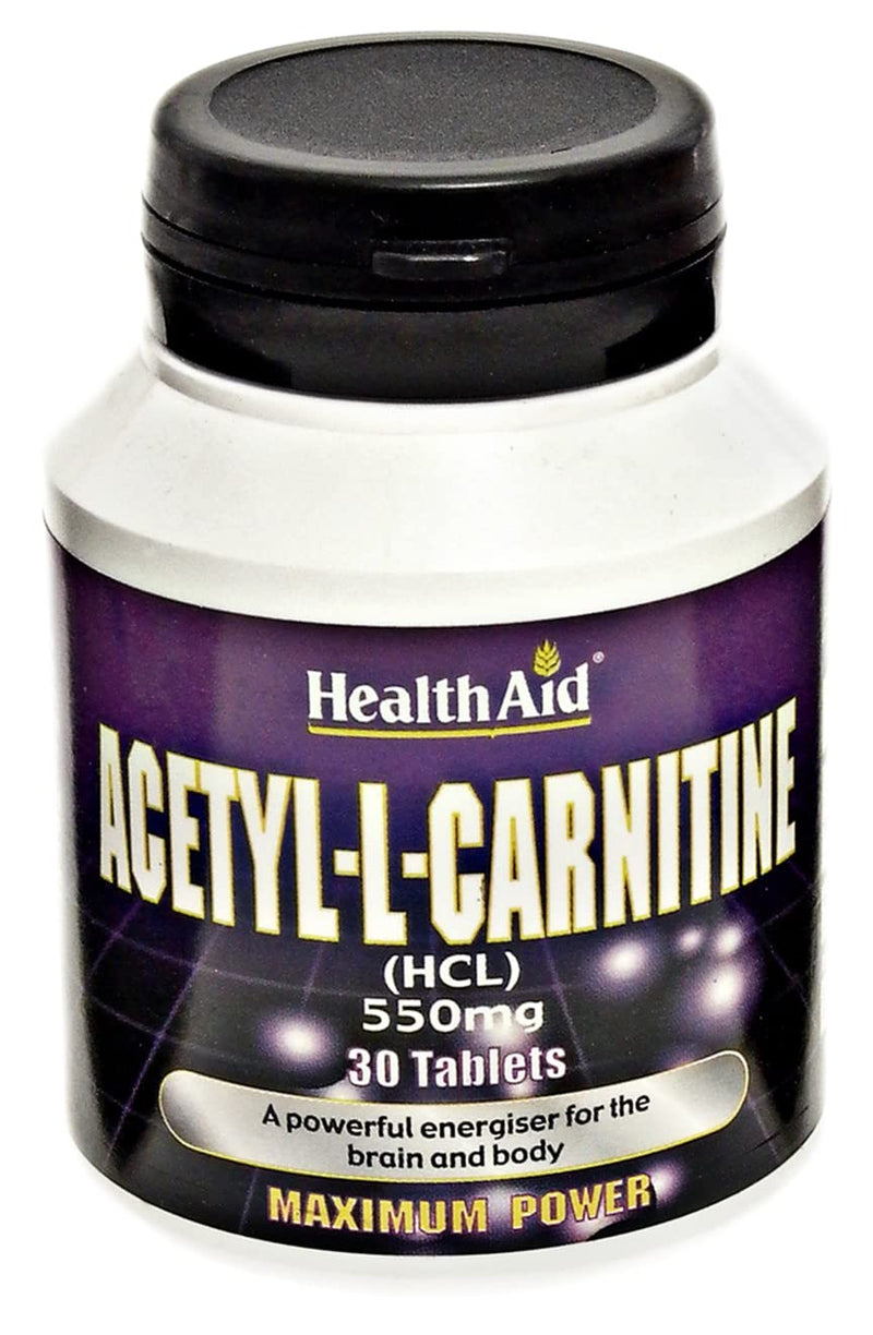 HealthAid Acetyl-L-Carnitine 550mg - 30 Tablets - BeesActive Australia