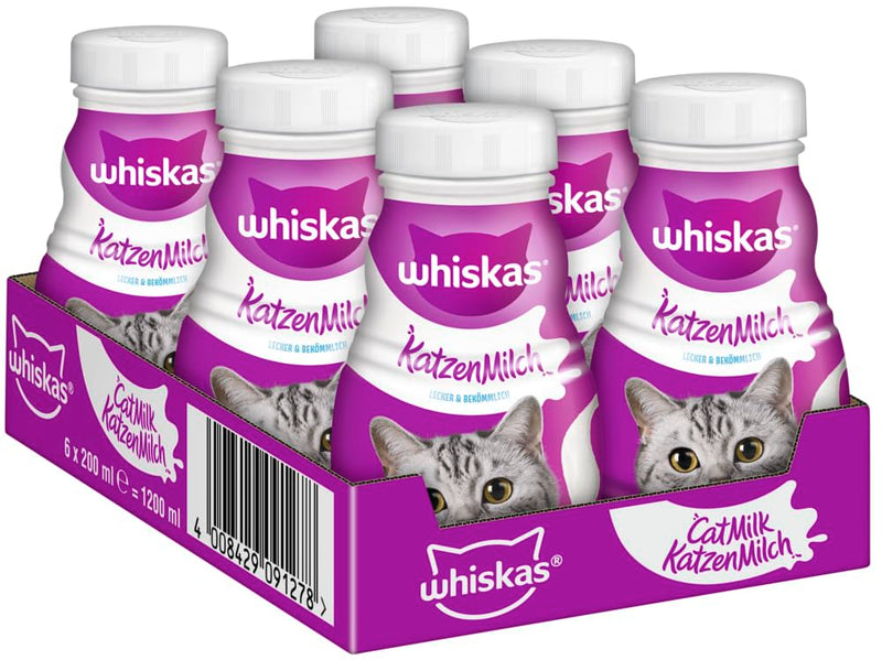 Whiskas Cat Milk x 200ml pack of 6