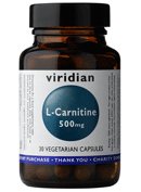 Viridian L-Carnitine 500mg: 60 Veg Caps - BeesActive Australia