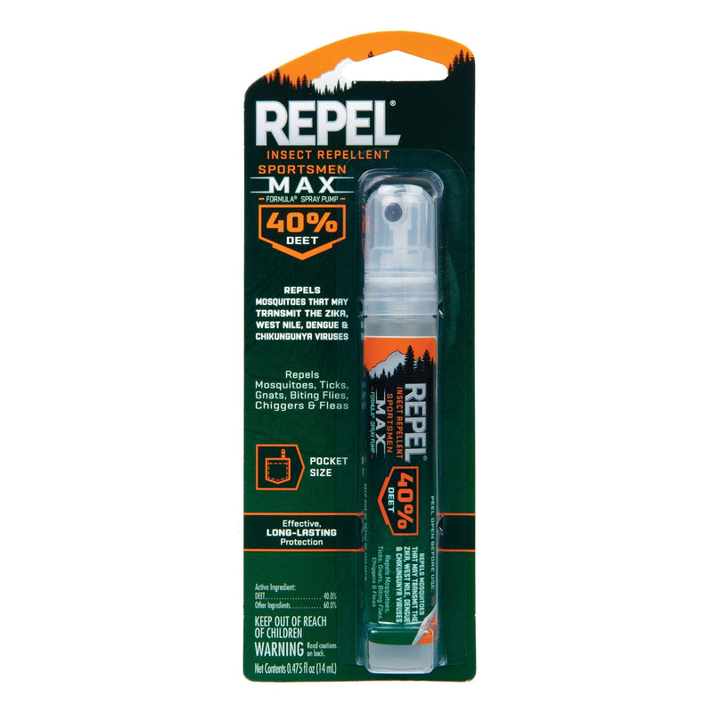Repel 94095 Sportsman Max 40-percent Deet Insect Repellent, 0.475-ounce Pen Size Pump Spray Case Pack of 1 - BeesActive Australia