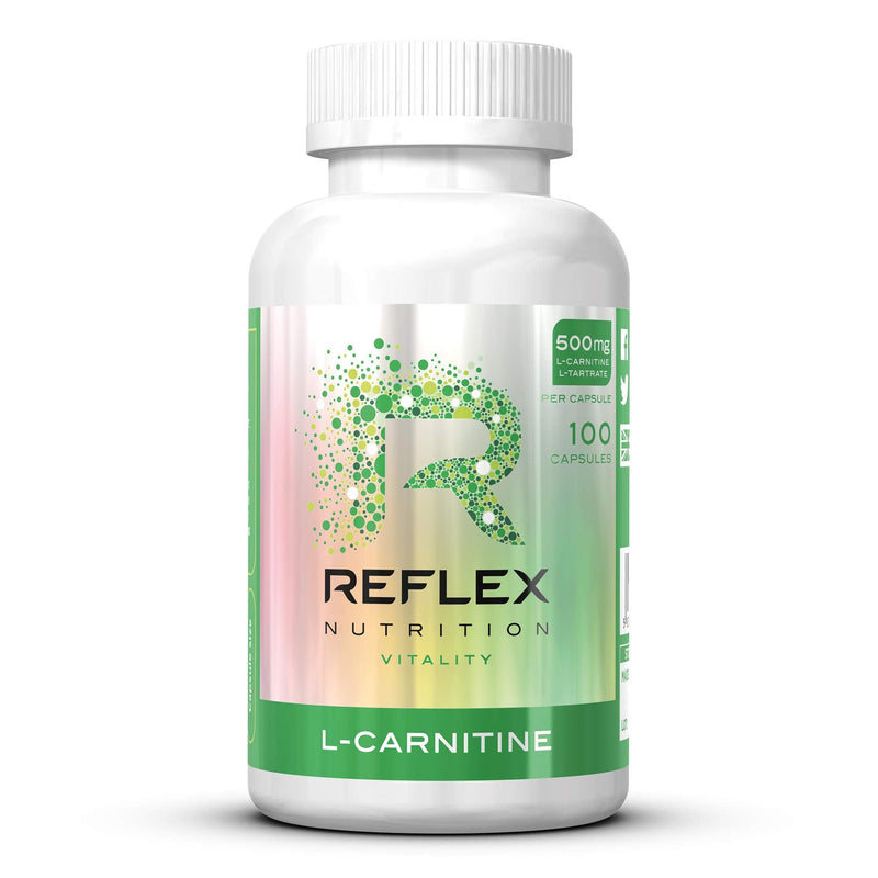 Reflex Nutrition L-Carnitine 500mg Capsules Supplement (100Caps) - BeesActive Australia