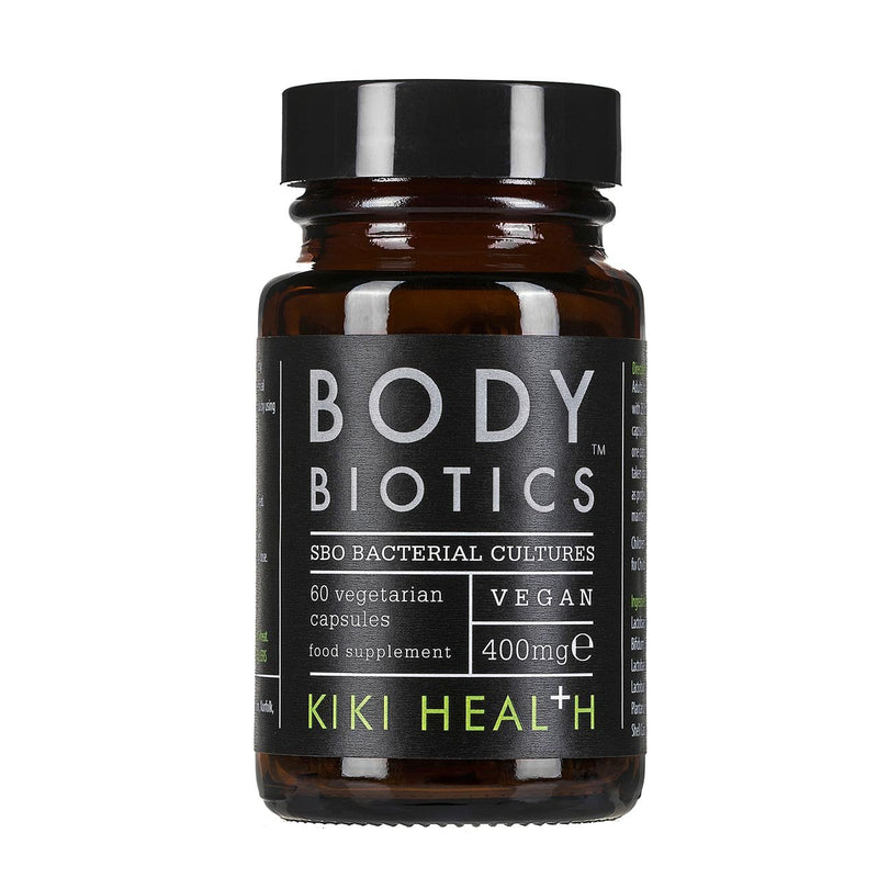 KIKI HEALTH Body Biotics Soil Based Organisms Supplement, SBO Bacterial Cultures, 60 Vegan Capsules, 1 pack Unflavoured 60 Count (Pack of 1) - BeesActive Australia