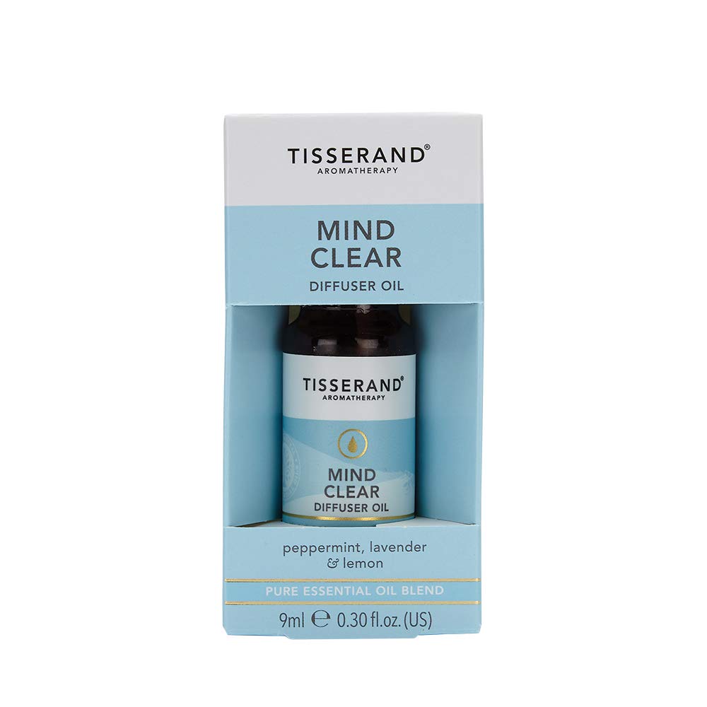 Tisserand Aromatherapy - Mind Clear Diffuser Oil - Peppermint, Lavender, Lemon - 100% Natural Pure Essential Oils - 9ml - BeesActive Australia