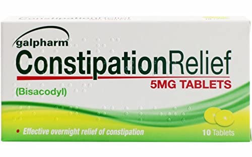 GALPHARM Entrolax (Bisacodyl 5mg) Effective overnight relief of constipation - 100 tablets - BeesActive Australia