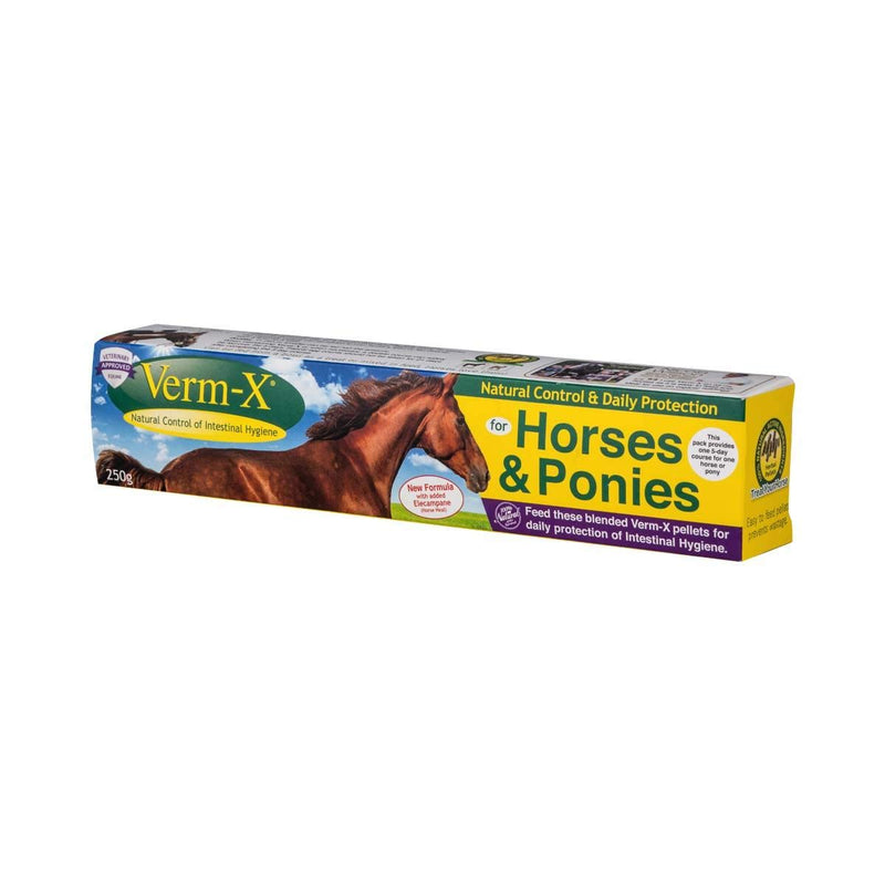 Verm-X Original Pellets for Horses and Ponies, All Natural Supplement, Supports Intestinal Hygiene, Helps Restore & Maintain Gut Vitality - 250 g 250 g (Pack of 1)