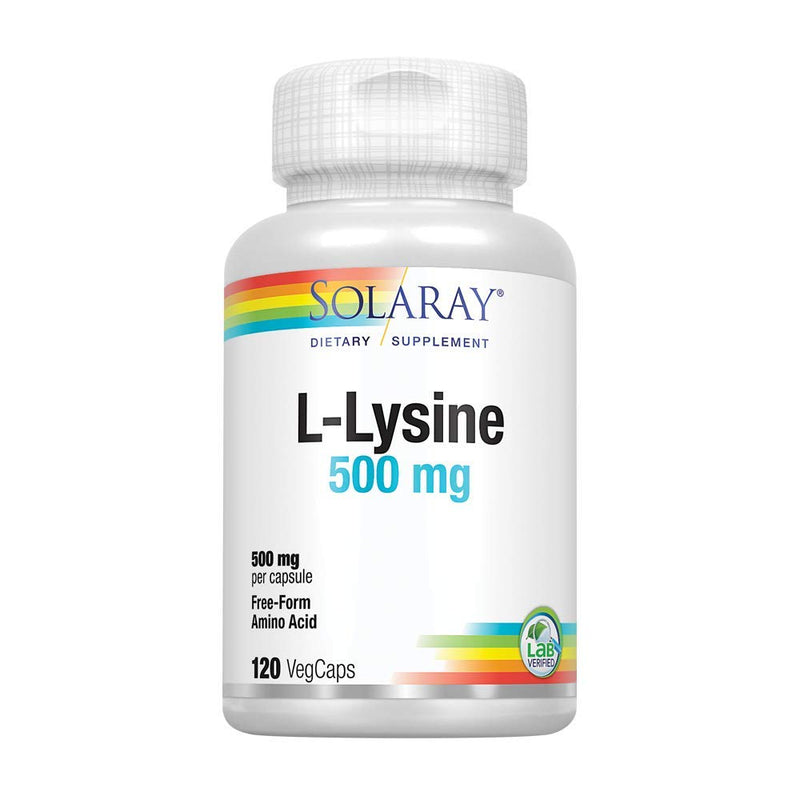 SOLARAY L-Lysine 500 mg | 60 VegCaps - BeesActive Australia