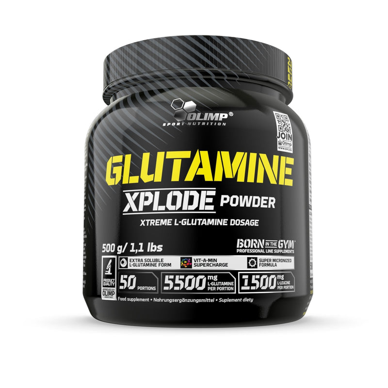 Olimp Labs Glutamine Xplode Powder, Orange Flavour, 500 g - BeesActive Australia