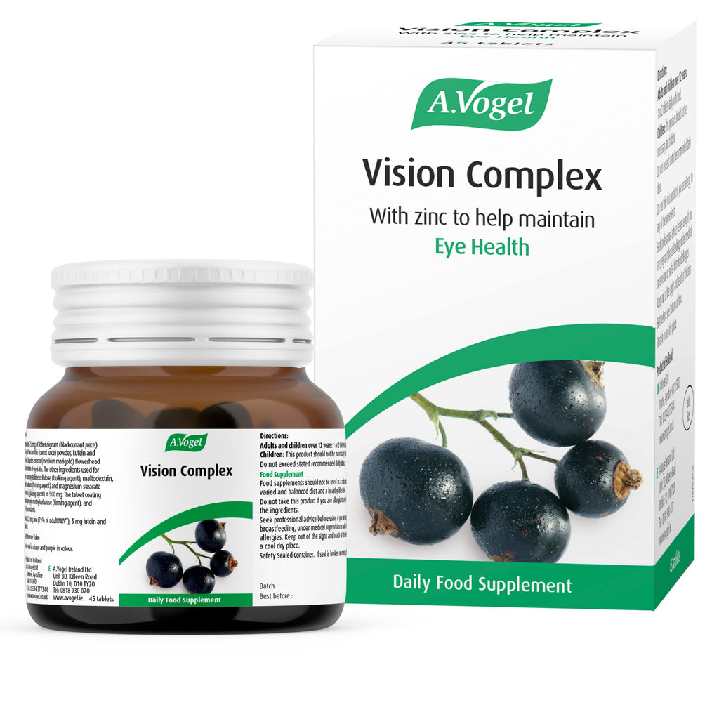 A.Vogel Vision Complex | Eye Health Supplement | Rich in Lutein, Beta-Carotene & Zeaxanthin | Contains zinc | 45 Tablets - BeesActive Australia