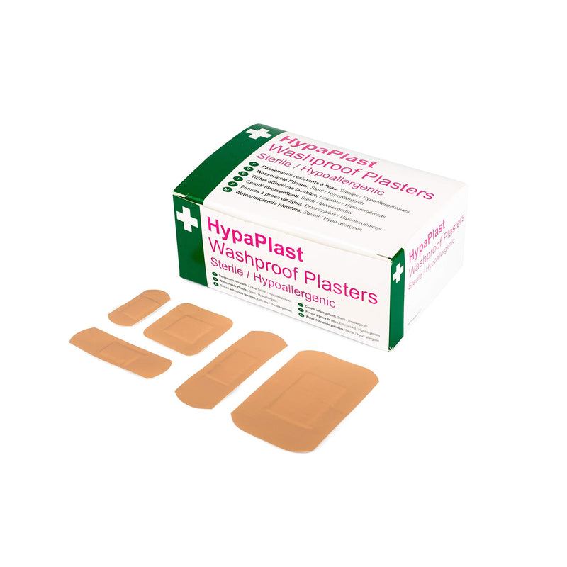 Safety First Aid Group HypaPlast Pink Washproof, Assorted (100) Sterile Hypoallergenic Assorted (100) - BeesActive Australia
