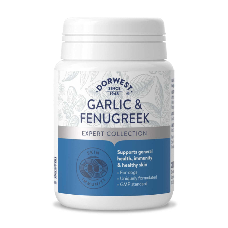 Dorwest Herbs Garlic and Fenugreek Tablets for Dogs 200 Tablets Garlic,Herbal 200 Count (Pack of 1)