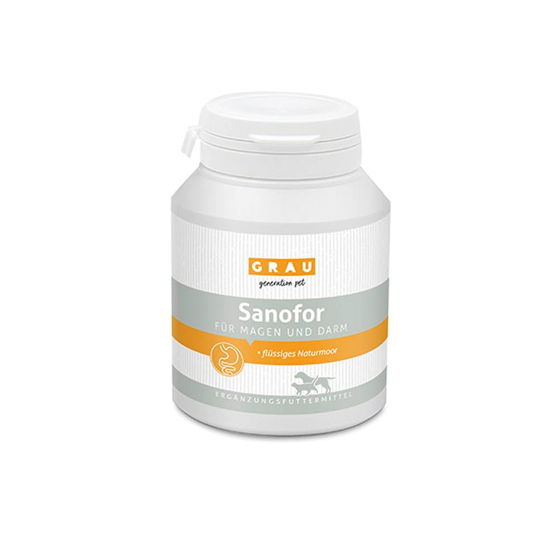 GRAU - the original - Sanofor, healing moor to build up the intestinal flora, for a vital intestinal mucous membrane and flora, pack of 1 (1 x 150 g), supplementary food for dogs and cats