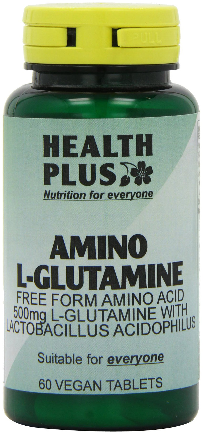 Health Plus Amino L-Glutamine 500mg Amino Acid Supplement - 60 Tablets - BeesActive Australia