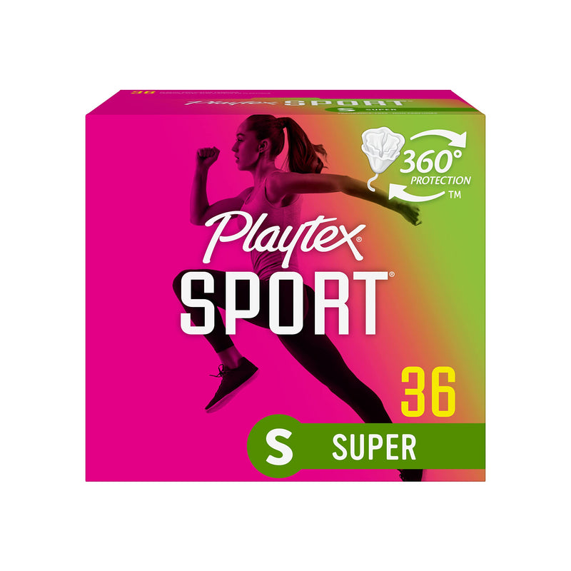 Playtex Sport Tampons with Flex-Fit Technology, Super, Unscented - 36 Count by Playtex - BeesActive Australia