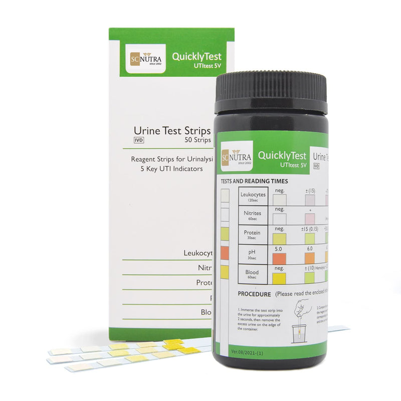 Urine Test Strips - Quick testing and monitoring for UTIs, Cystitis, pH and Bladder Health. SC Nutra (Sweet Cures) - BeesActive Australia