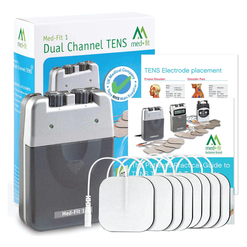 Med-Fit 1 Dual Channel TENS Machine for Pain Relief & Pain Management Therapy-Fully certified Tens Machine CE2460 - BeesActive Australia