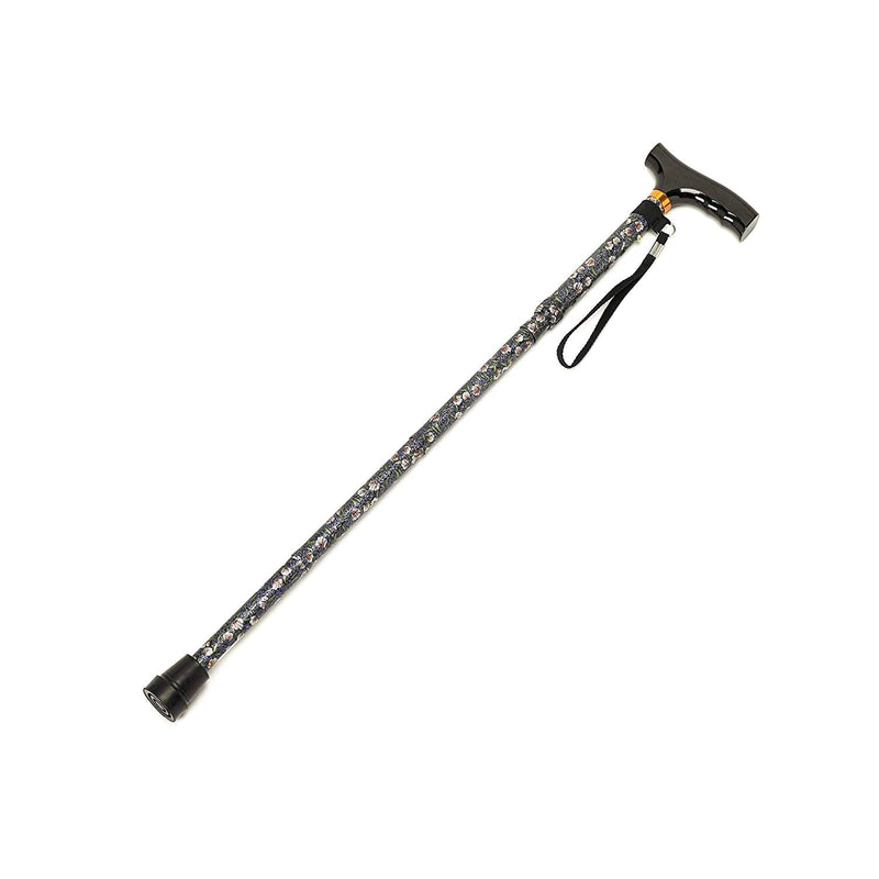 Homecraft Folding Coloured Walking Stick with Wooden Handle, Lightweight Adjustable Walking Cane for Balance, Mobility Aid, Wild Rose, 825-925 mm/33-37 Inch, (Eligible for VAT relief in the UK) 825-925 mm/33-37 Inches - BeesActive Australia