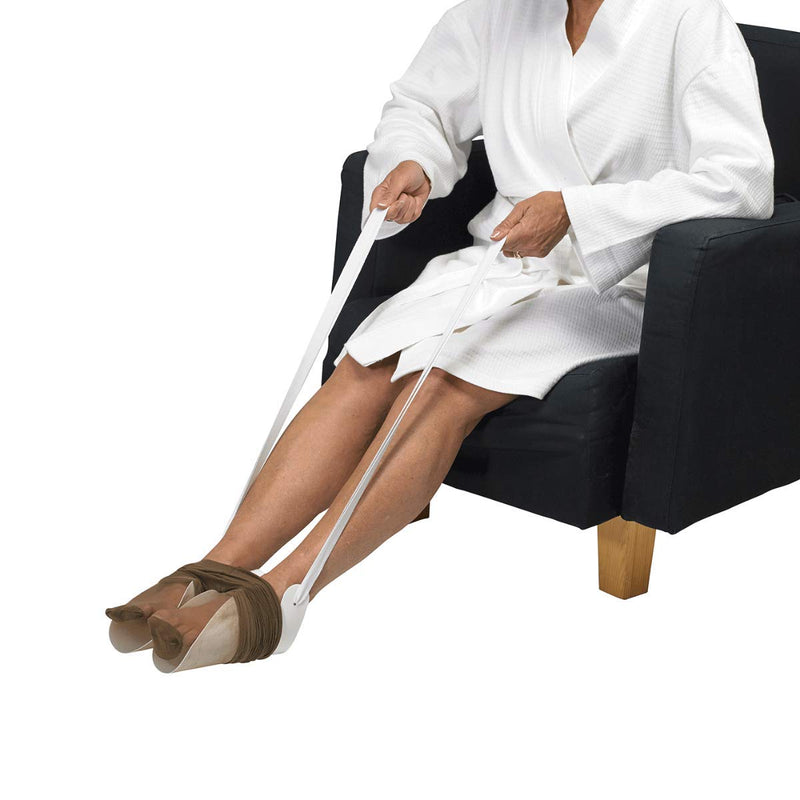Homecraft Dorking Tights Aid, Retail (Eligible for VAT relief in the UK), Put On Without Bending, Double Gutter Stocking Aid, Assistive Dressing Helper, Elderly, Disabled, Handicap, Surgery Recovery Single - BeesActive Australia