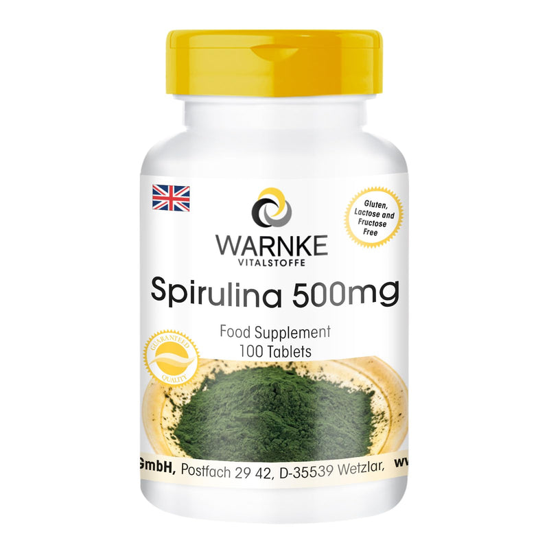 Healthy Products Spirulina, 500�mg, Spirulina Algae Powder, Chlorophyll 100�Tablets, Pure Powder No Additives, Vegi 31�g Pack of 1 | Warnke Vitalstoffe - BeesActive Australia