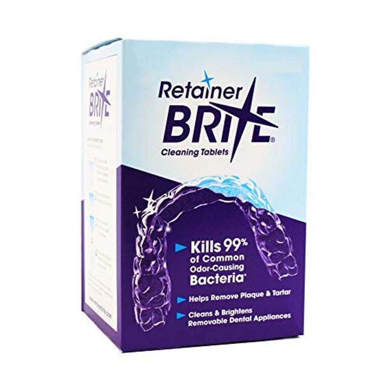 Retainer Brite Cleaning Tablets - 96 Tablets (New formulation) 96 Count (Pack of 1) - BeesActive Australia