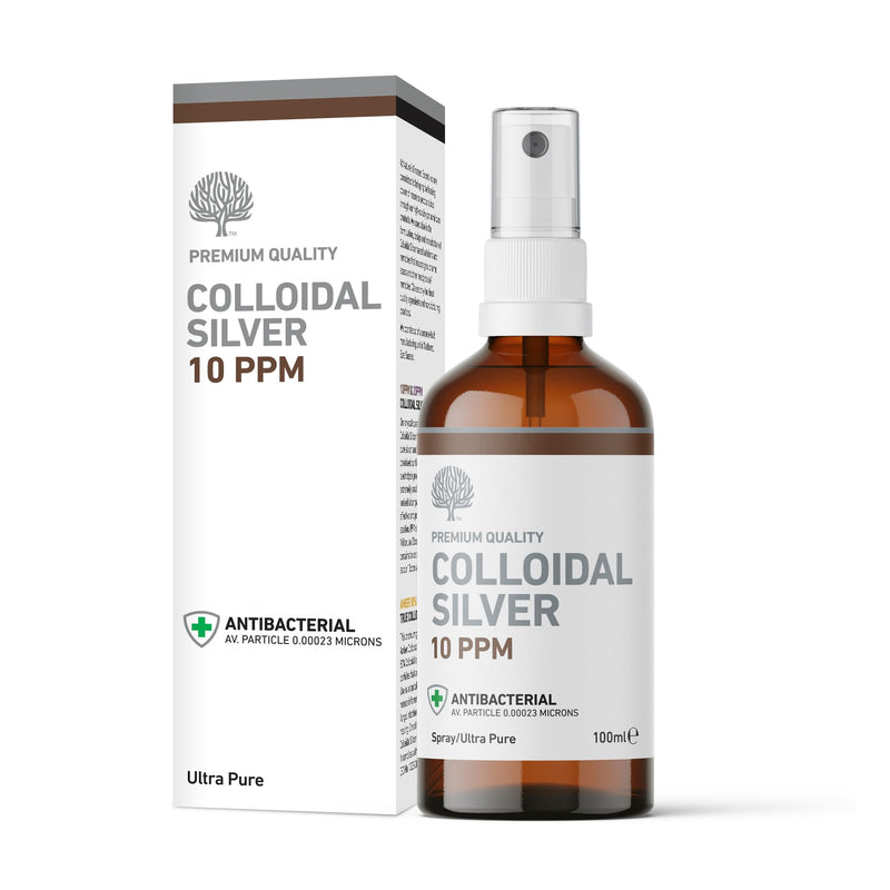 Nature's Greatest Secret Premium Quality Antibacterial 10ppm Colloidal Silver Spray 100ml Natural 100 ml (Pack of 1) - BeesActive Australia