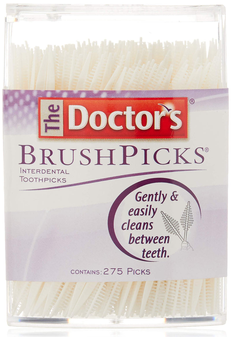 The Doctor's BrushPicks | Interdental Toothpicks | 275 Count | Pack of 4 | Safely Removes Food Debris - BeesActive Australia