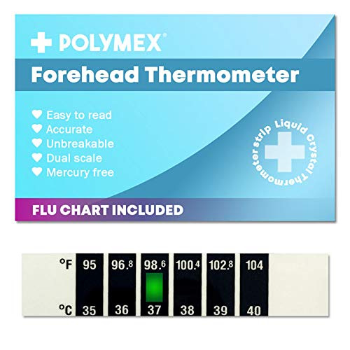 Forehead Thermometer with Cold and Flu Chart for Adults and Children - Ideal for Home, Travel or The Workplace - BeesActive Australia