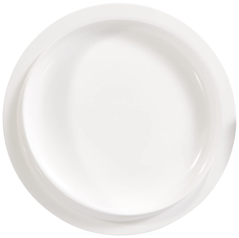Aidapt Large Scoop Plate Eating Aid With Suction Base For Elderly and Disabled and Users With Limited Dexterity White - BeesActive Australia