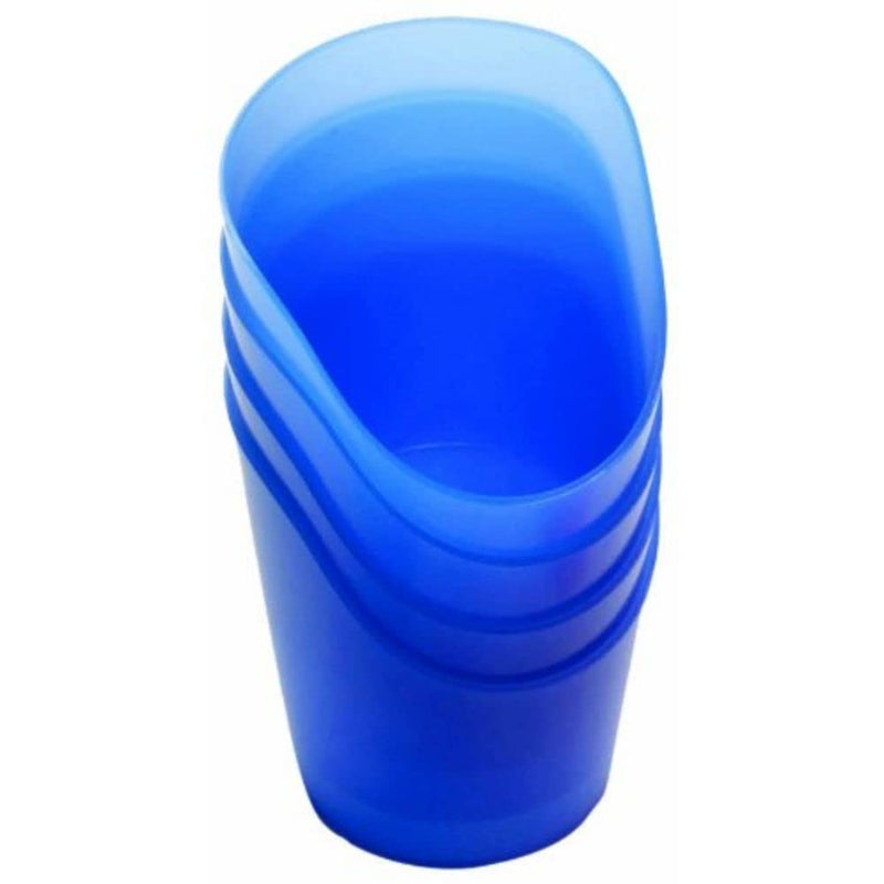 NRS Healthcare H89094 Flexi-Cut Cups 60 ml (2 fl.oz) Capacity in Blue - Pack of 5 5 Count (Pack of 1) - BeesActive Australia
