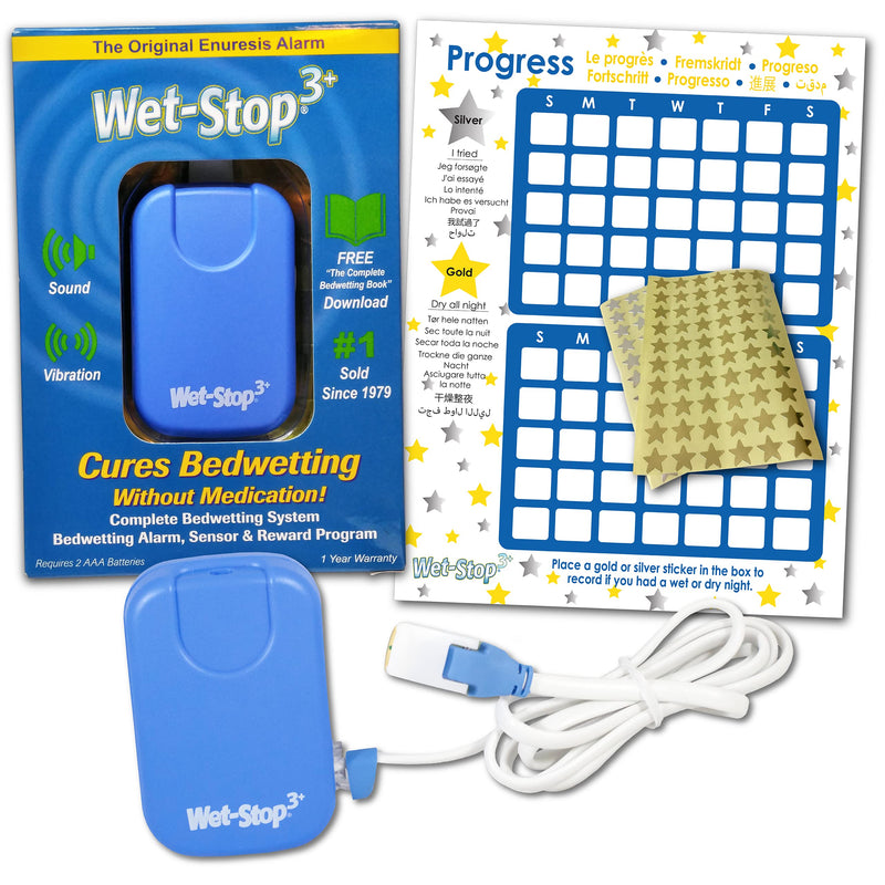 Wet-Stop 3 Bedwetting Alarm (BLUE) 6 Alarms & Vibration, Enuresis Alarm, Incontinence, Potty Training Blue - BeesActive Australia