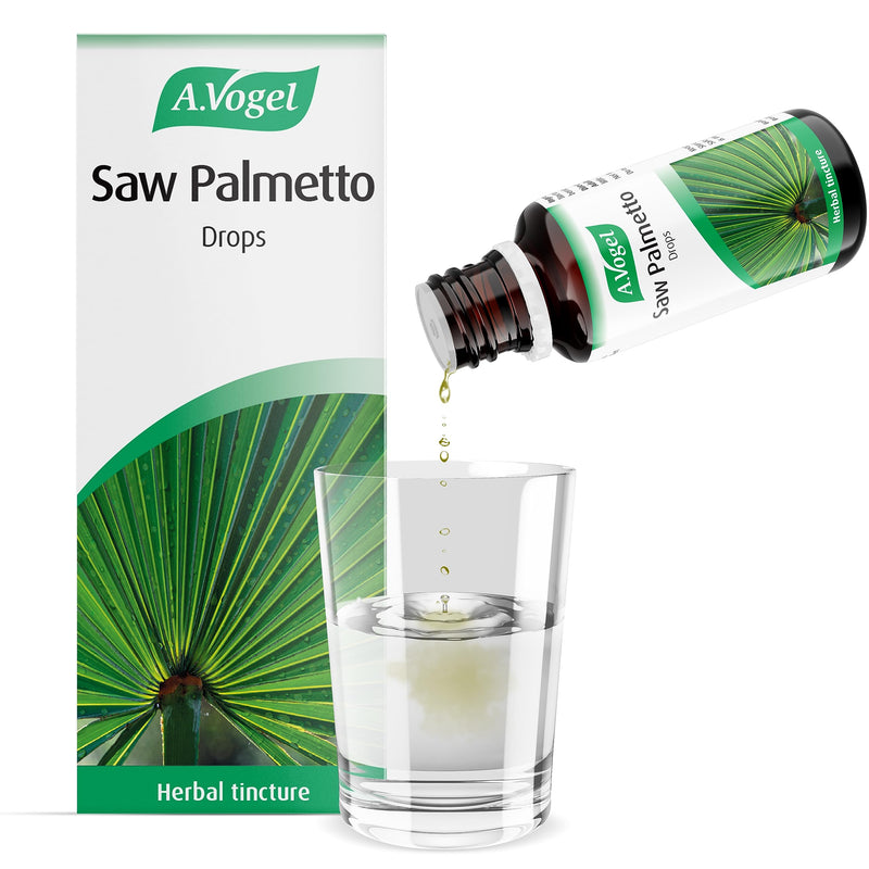 A.Vogel Saw Palmetto Drops | Herbal food Supplement | Made from Saw Palmetto Berries | Suitable for Vegans | 50ml - BeesActive Australia