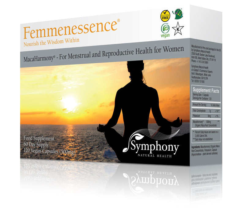 Natural Health International Femmenessence MacaHarmony - All Natural Gelatinized Maca Supplement to Support Women's Hormone Balance, PMS, Acne & Healthy Skin, Regular Menstrual Cycle & Fertility 120 - BeesActive Australia