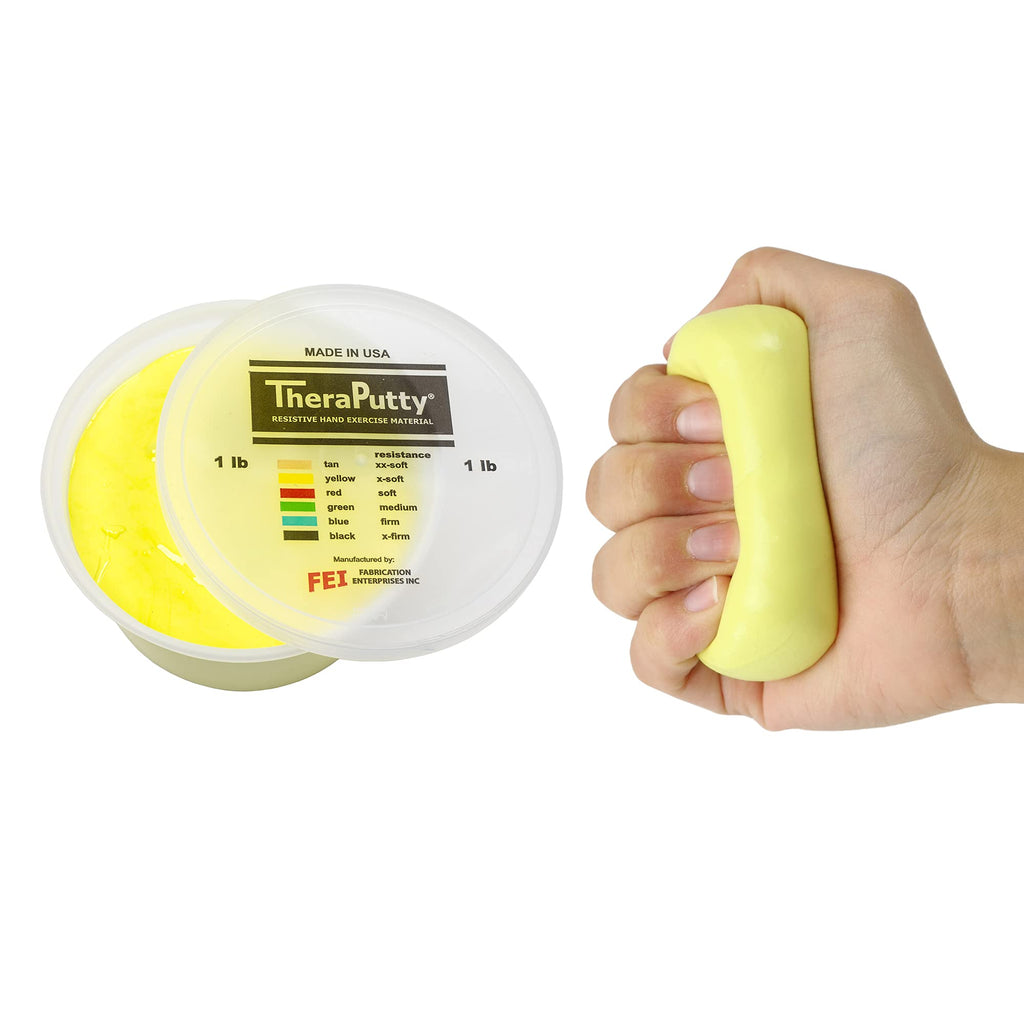 Antimicrobial CanDo TheraPutty - Therapeutic modelling clay - 1 lb - yellow (very light) - BeesActive Australia