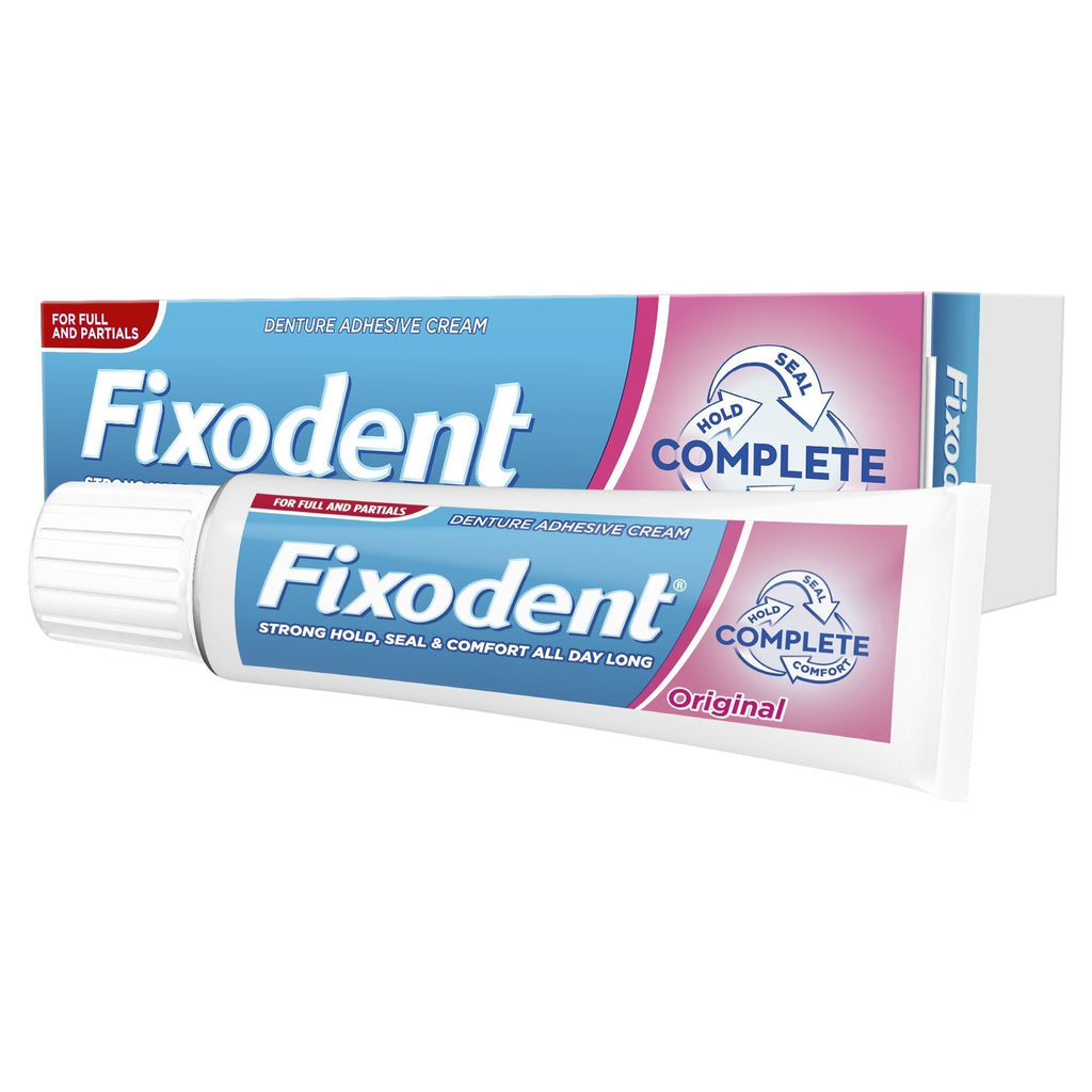 Fixodent Complete Original Denture Adhesive Cream, 47 g - Pack of 6 - BeesActive Australia