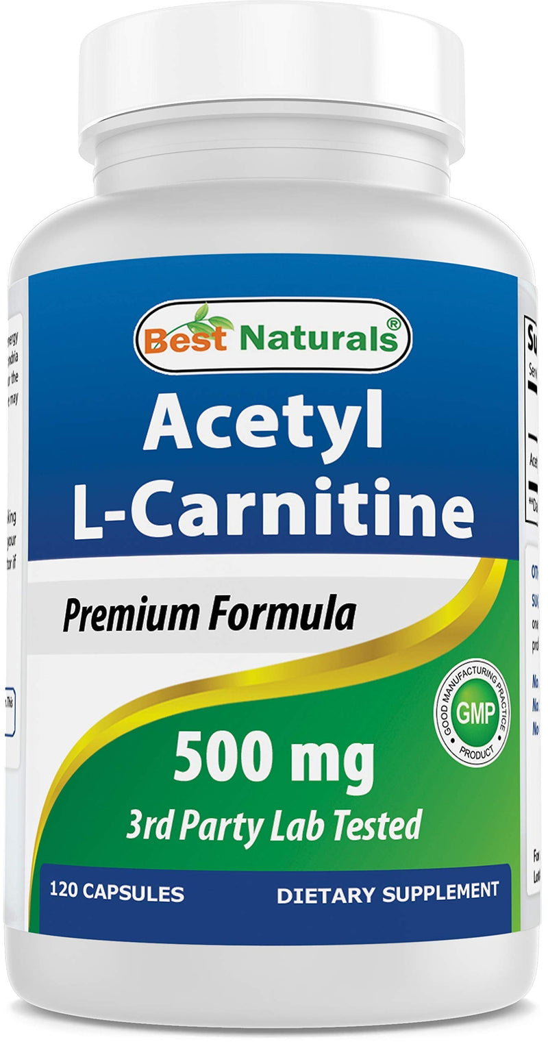 Best Naturals Acetyl L-Carnitine 500 mg 120 Capsules - BeesActive Australia