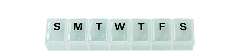 7 Day Pill Dispenser Tablet Box Organiser. 1 Compartment per Day. for those who take many Tablets on a Daily Basis. Easy Medication Management & Organisation. Easy to Open. Perfect for Travel Clear Small - BeesActive Australia