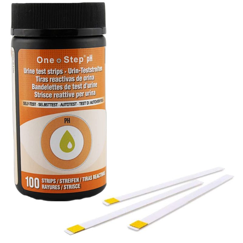 One Step: pH Urine Test Strips for Easy Monitoring, Accurate and Reliable, Range 5.0-8.5, 100 Testing Strips - BeesActive Australia