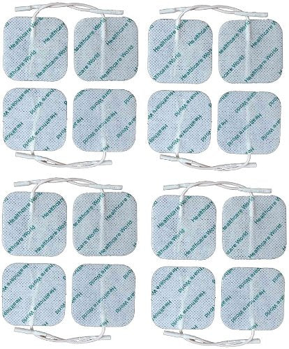 16 Square Tens Electrodes Pads Tens Pads for TPN Tenscare NeuroTrac Flexi Tens Machines - By Healthcare World - BeesActive Australia
