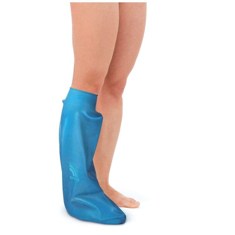 Bloccs Waterproof Cover for Plaster Cast Leg, Swim, Shower & Bathe. Watertight Protector, Adult Short Leg - BeesActive Australia