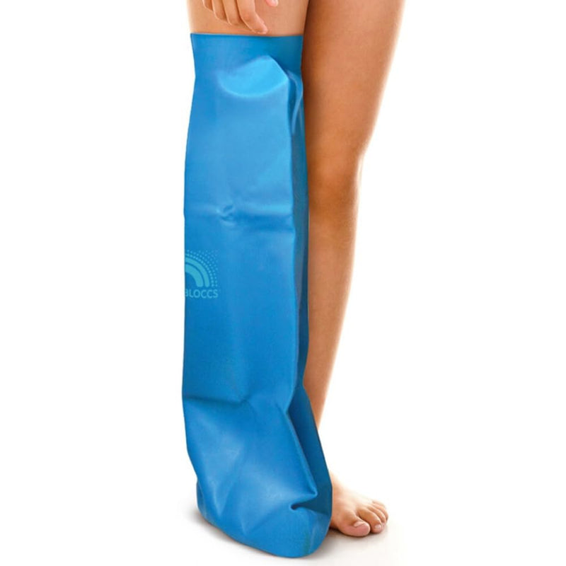 Bloccs Waterproof Plaster Cast Covers Leg, Swim, Shower & Bathe. Watertight Protector, Child Full Leg (Medium) M - BeesActive Australia