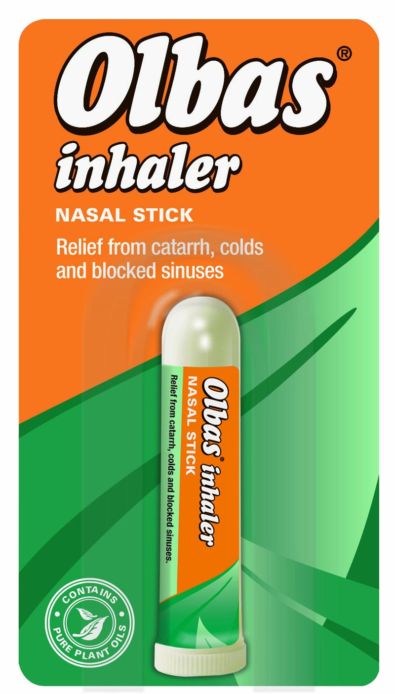 Olbas Nasal Inhaler - Nasal stick - relief from catarrh, colds and blocked sinuses,1 count - BeesActive Australia