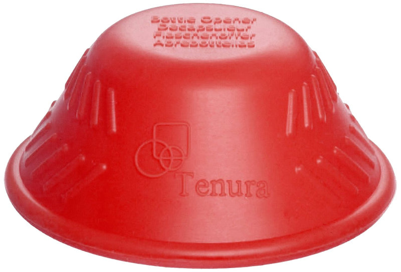 Tenura Red Silicone Rubber Bottle Opener for Users with Weak Grip or Limited Dexterity for Elderly and Arthritis Suffers Aid - BeesActive Australia