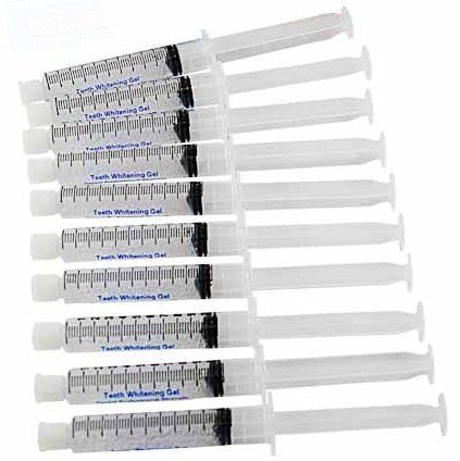 Teeth Whitening Gel 10x Syringes Super Value, 4-9 Shades Whiter with American Teeth Whitening Formula Gel - BeesActive Australia
