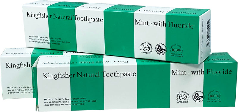 Kingfisher 100 ml Mint Toothpaste - 3-Pack - BeesActive Australia