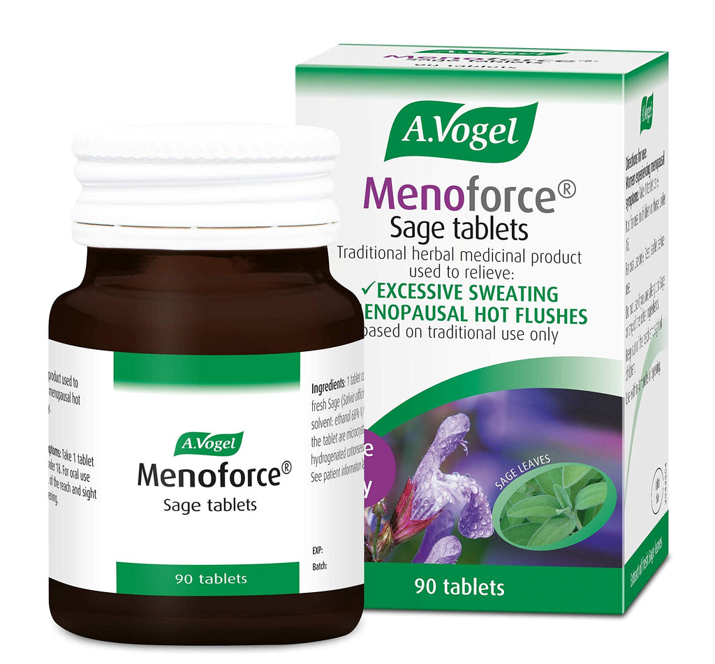 A.Vogel Menoforce Sage Tablets | for Menopausal Hot Flushes & Night Sweats | One-a-Day | 90 Tablets 90 Count (Pack of 1) - BeesActive Australia
