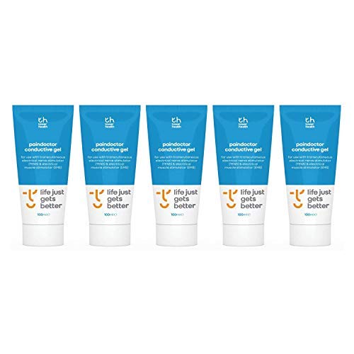 5X Paindoctor Conductive Gel | Improve Conductivity for Best Stimulation and Results - Attach Electrodes that Have Lost Their Self-adhesive Properties | To Be Used with TENS and EMS Electrodes | New Size 100ml - BeesActive Australia