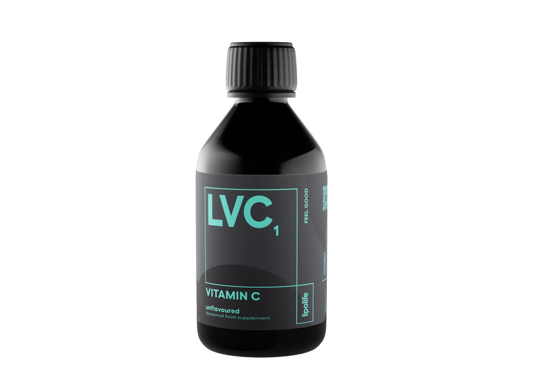 lipolife liposomal high Strength Vitamin C - 48 Servings 1000mg unflavoured. LVC1 Made in UK to GMP Standards. Vegan Gluten-Free (lipolife Gold) - BeesActive Australia